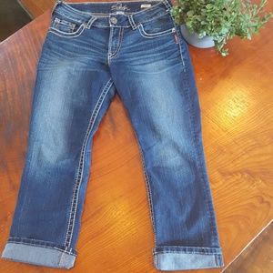 Silver Brand cropped/ankle jeans